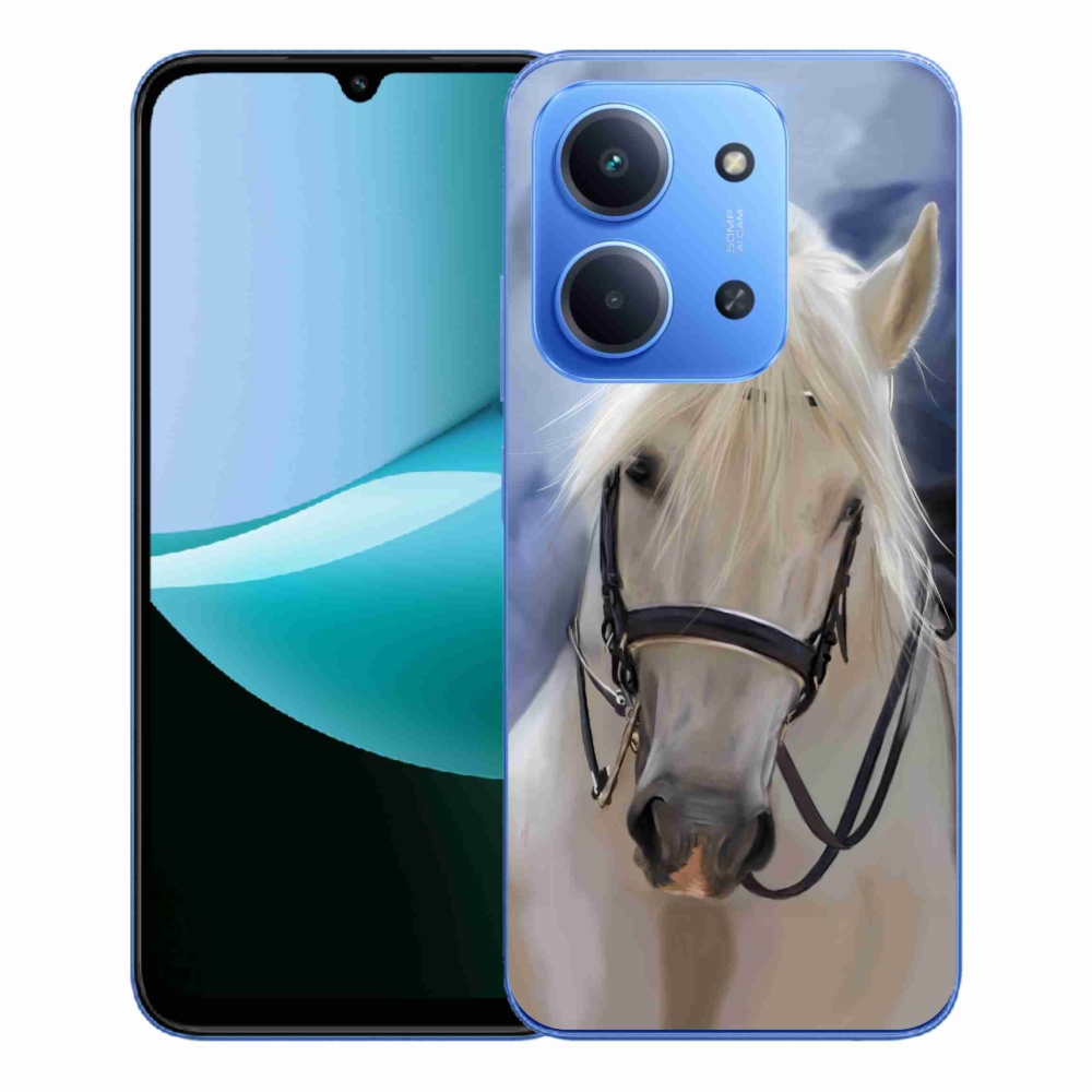 Gél borítás mmCase a Xiaomi Redmi 15C 4G/5G (173mm) - fehér ló