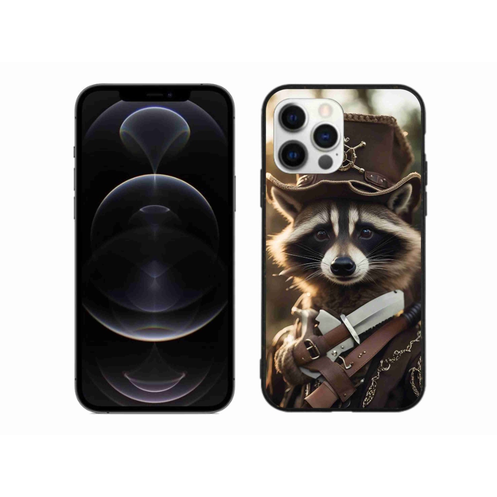 Zselés borítás mmCase iPhone 12 Pro Max készülékhez - mosómedve egyenruhában