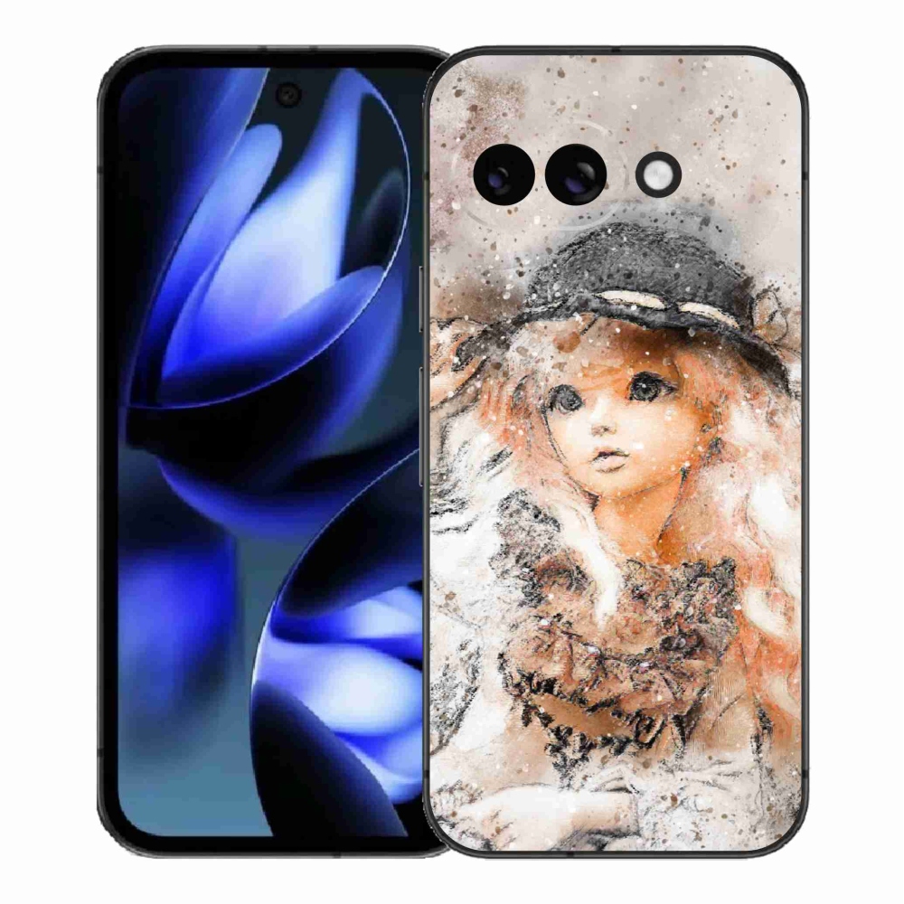 Gél borítás mmCase a Google Pixel 9a számára - kalapos lány