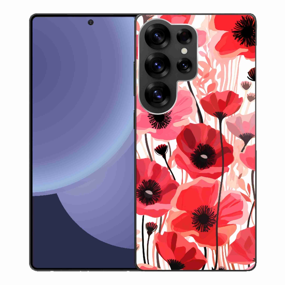 Gél védőhuzat mmCase Samsung Galaxy S25 Ultra - mákos 1