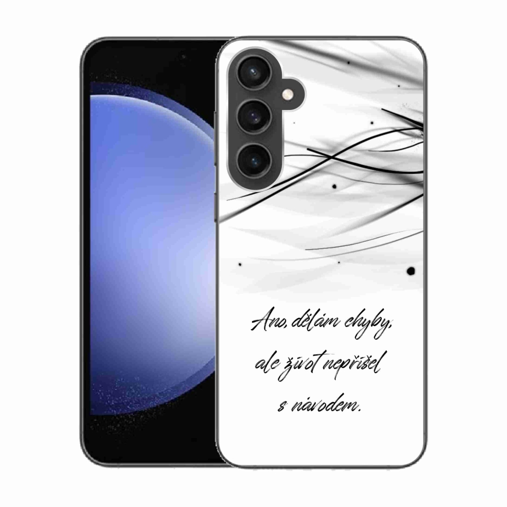 Gél borítás mmCase Samsung Galaxy S23 FE készülékhez - idézem fehér háttér