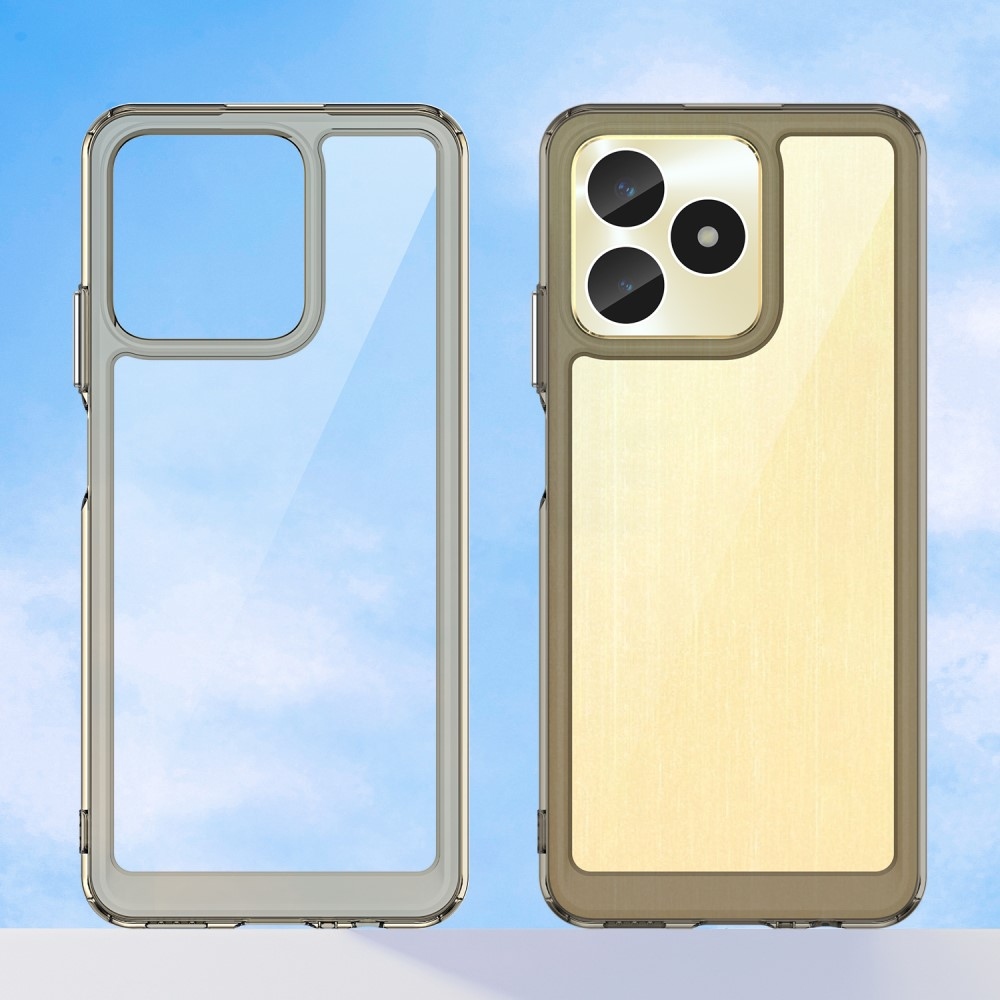 Gél tok fix hátlappal a Realme C51/C53 készülékhez - szürke