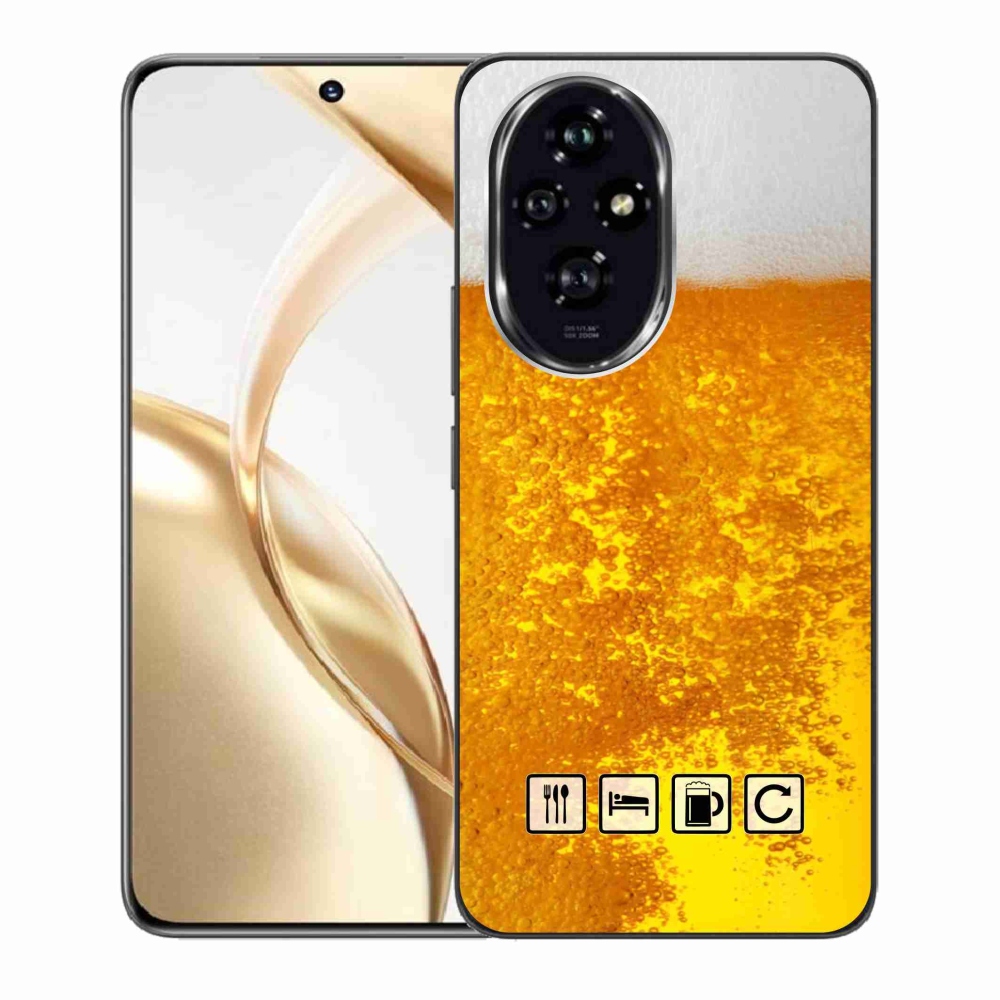 Zselés borítás mmCase a Honor 200 5G számára - sör motívum 3