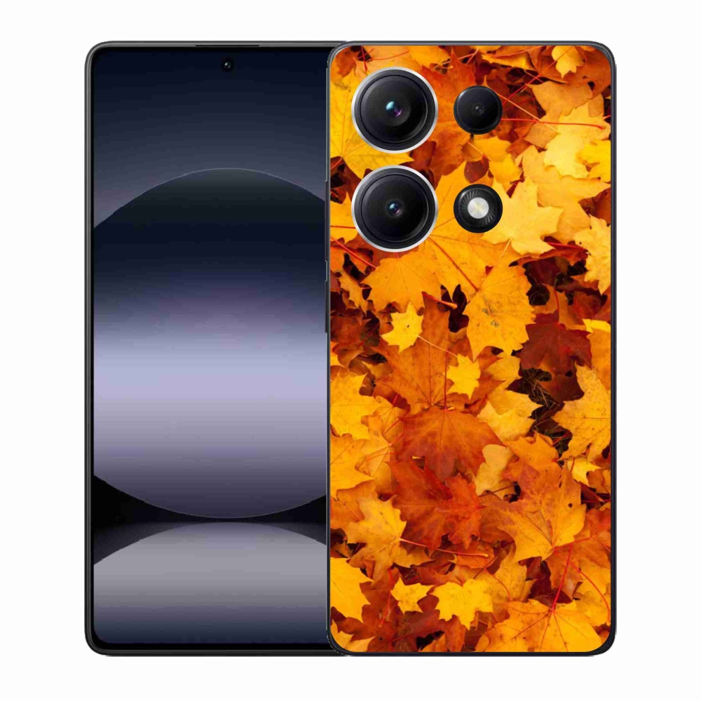 Gél borítás mmCase a Xiaomi Redmi Note 14S-hez - juharlevelek