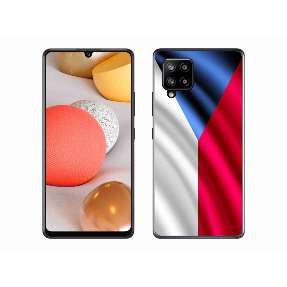 Gél védőhuzat mmCase Samsung Galaxy A42 5G - cseh zászlóhoz
