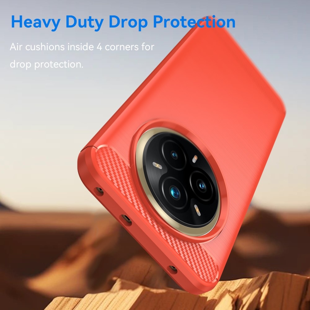 Szénálló zselés tok a Realme 14 Pro+ 5G készülékhez - piros