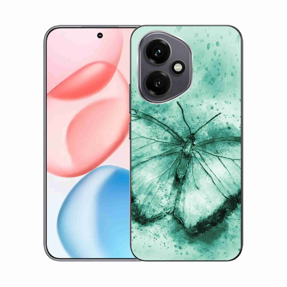 Zselés borítás mmCase a Honor 400-hoz - zöld pillangó