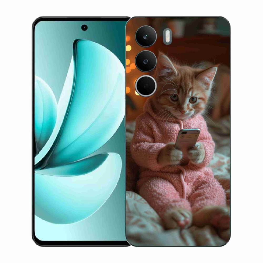 Gél borító mmCase a Realme C71-hez - baba mobiltelefonnal