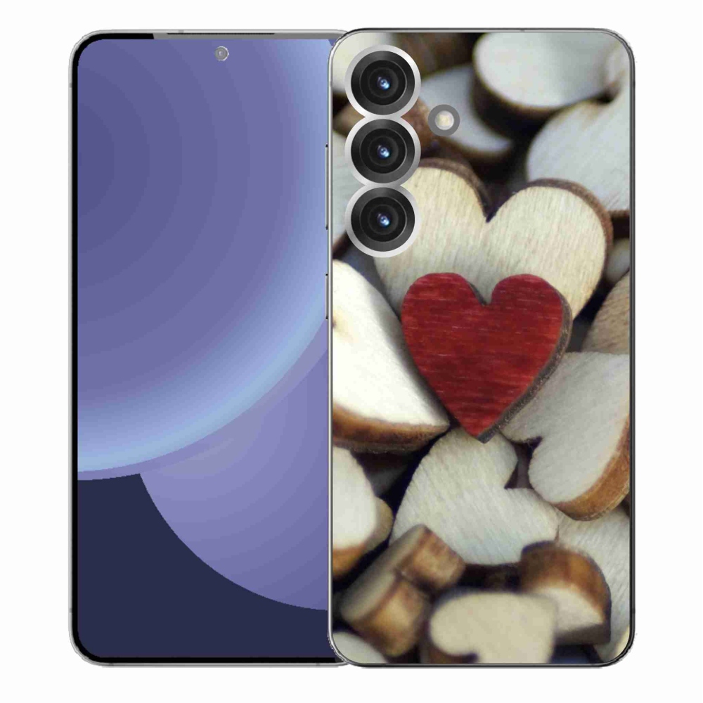 Gél védőhuzat mmCase Samsung Galaxy S25+ - gravírozott piros szív