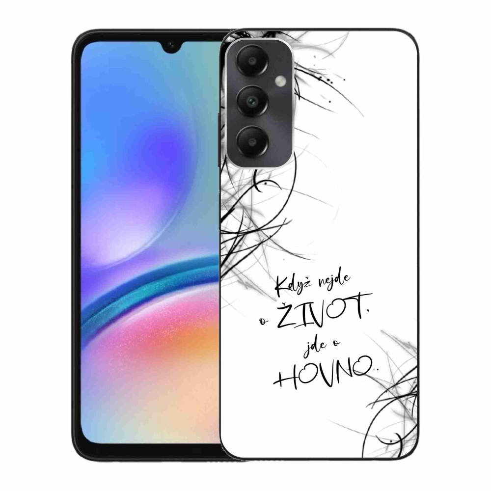 Gél borító mmCase Samsung Galaxy A05s készülékhez - vicces szöveg 16 fehér háttér