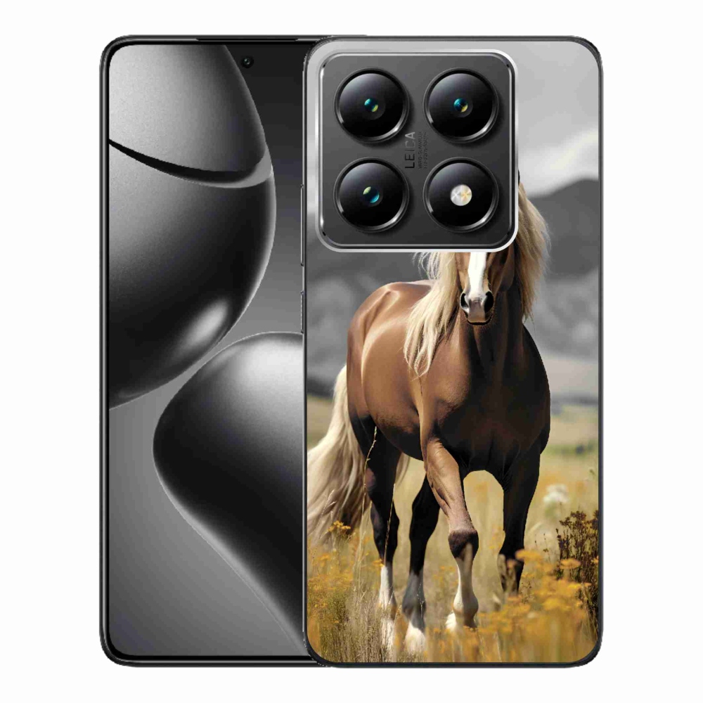 Zselés borítás mmCase a Xiaomi 14T Pro-hoz - barna ló 1
