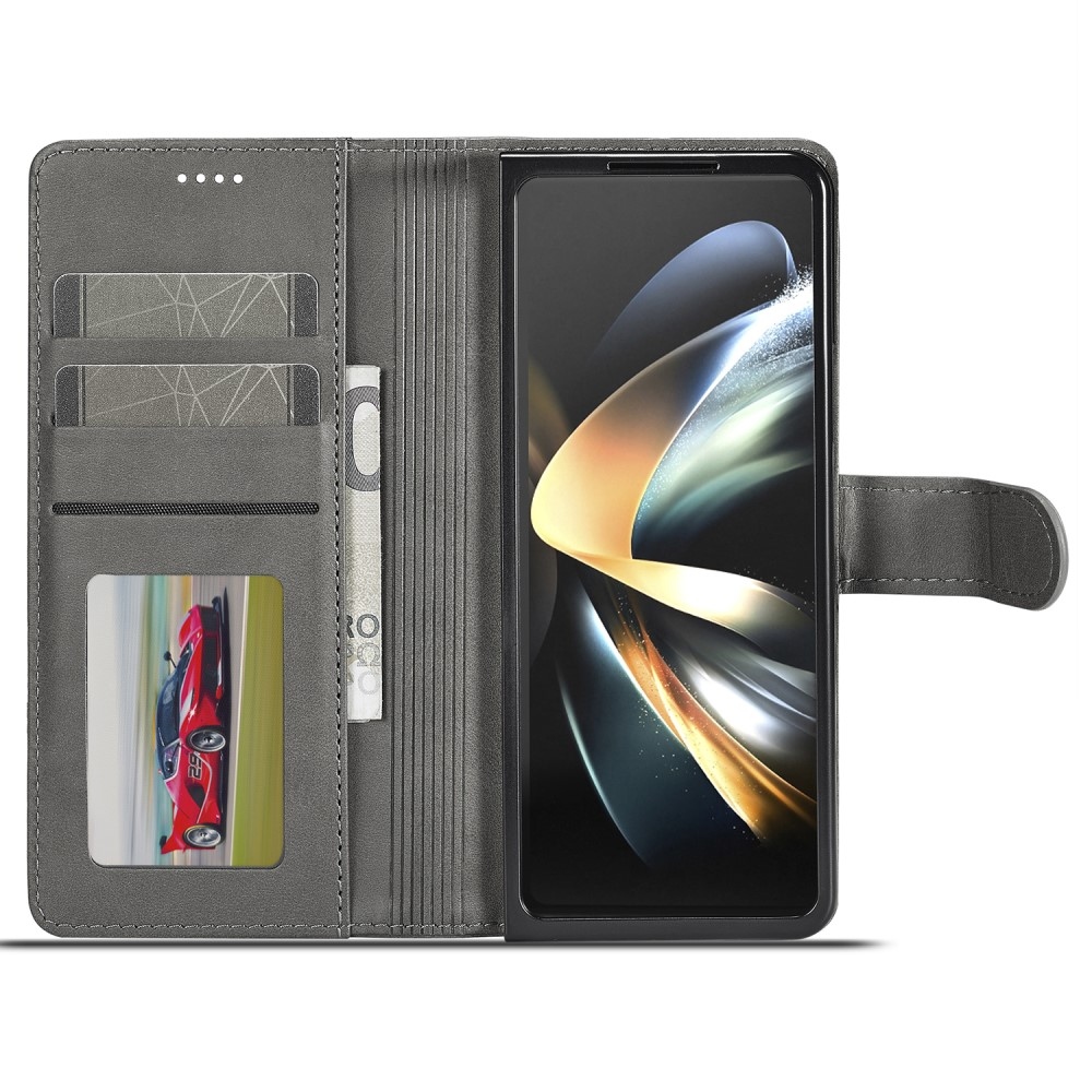 Imeeke könyvtáska Samsung Galaxy Z Fold5 5G - szürke