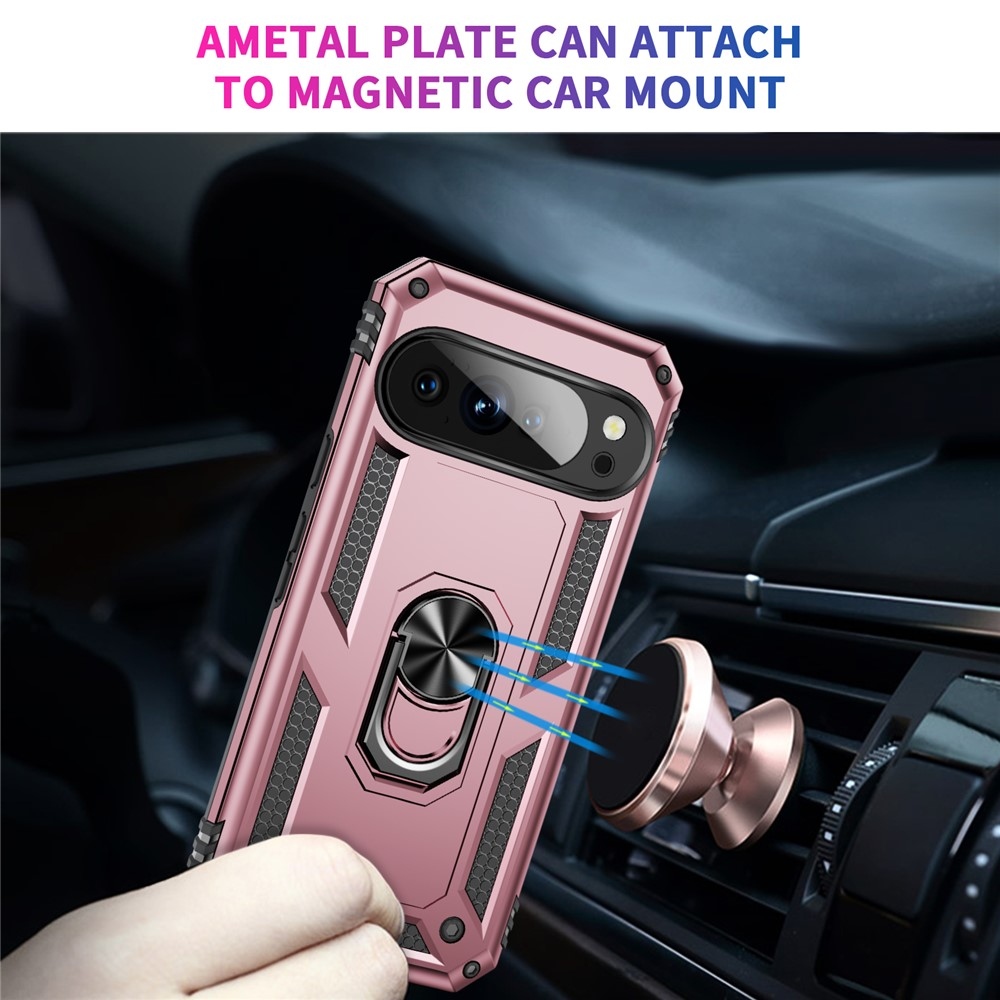 Gyűrűálló borítás a Google Pixel 10 Pro/Pixel 10 készülékhez - rózsaarany színben