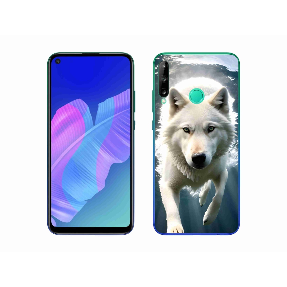Gél borítás mmCase a Huawei P40 Lite E készülékhez - fehér farkas