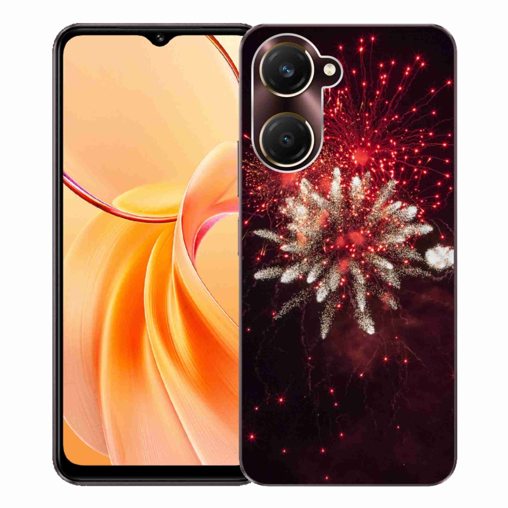 Gél borítás mmCase a Vivo Y28s 5G-hez - tűzijátékok