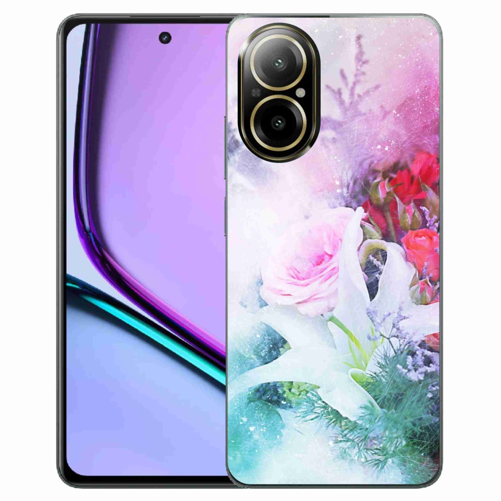 Zselés borítás mmCase a Realme C67 készülékhez - virágok 4