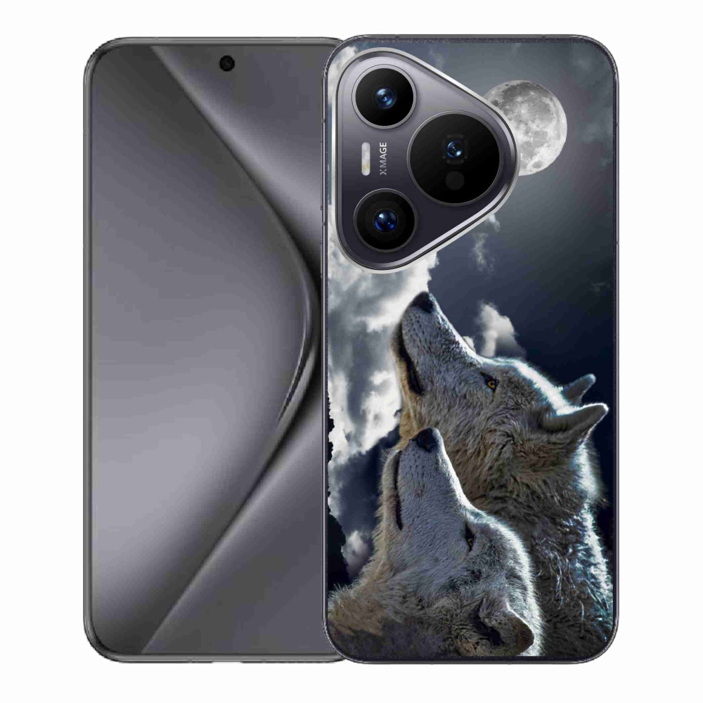 Zselés borítás mmCase a Huawei Pura 70 - farkasok számára