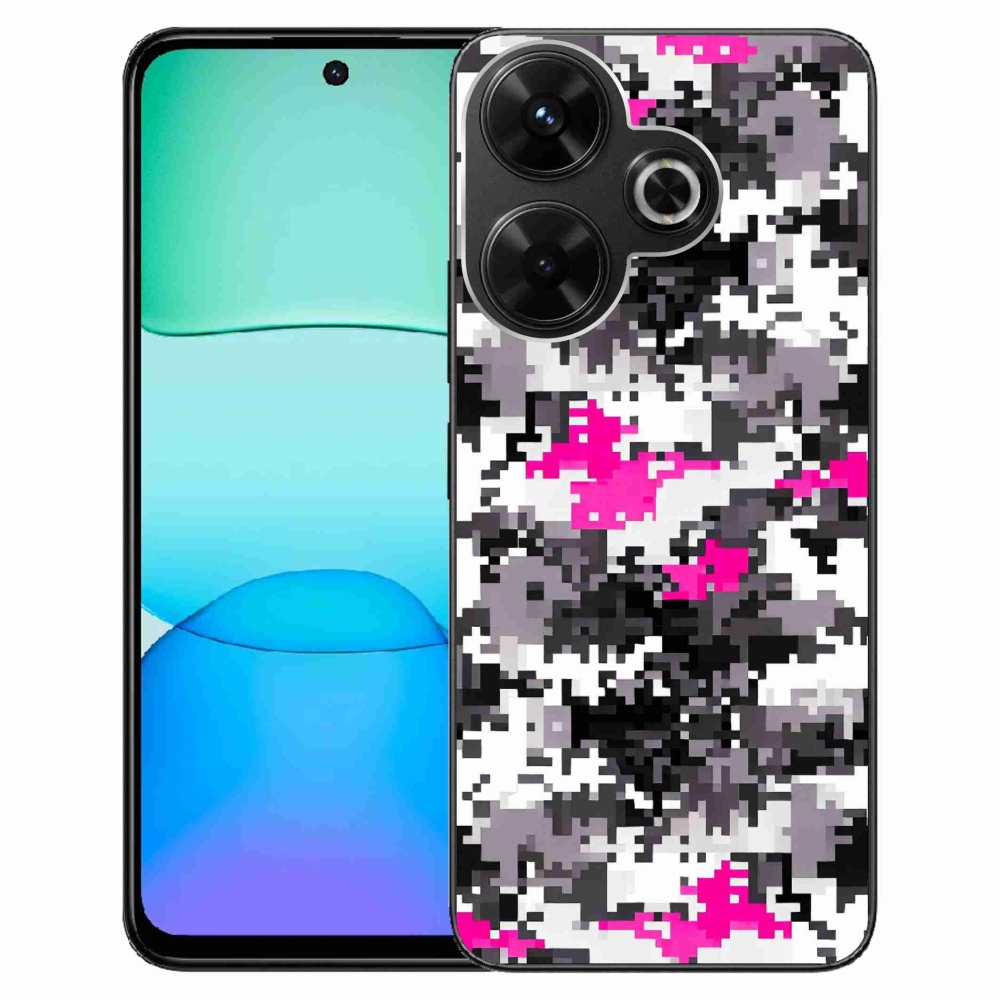 Gél borítás mmCase a Xiaomi Redmi 13 4G/Poco M6 4G - terepszínű mintázat 4