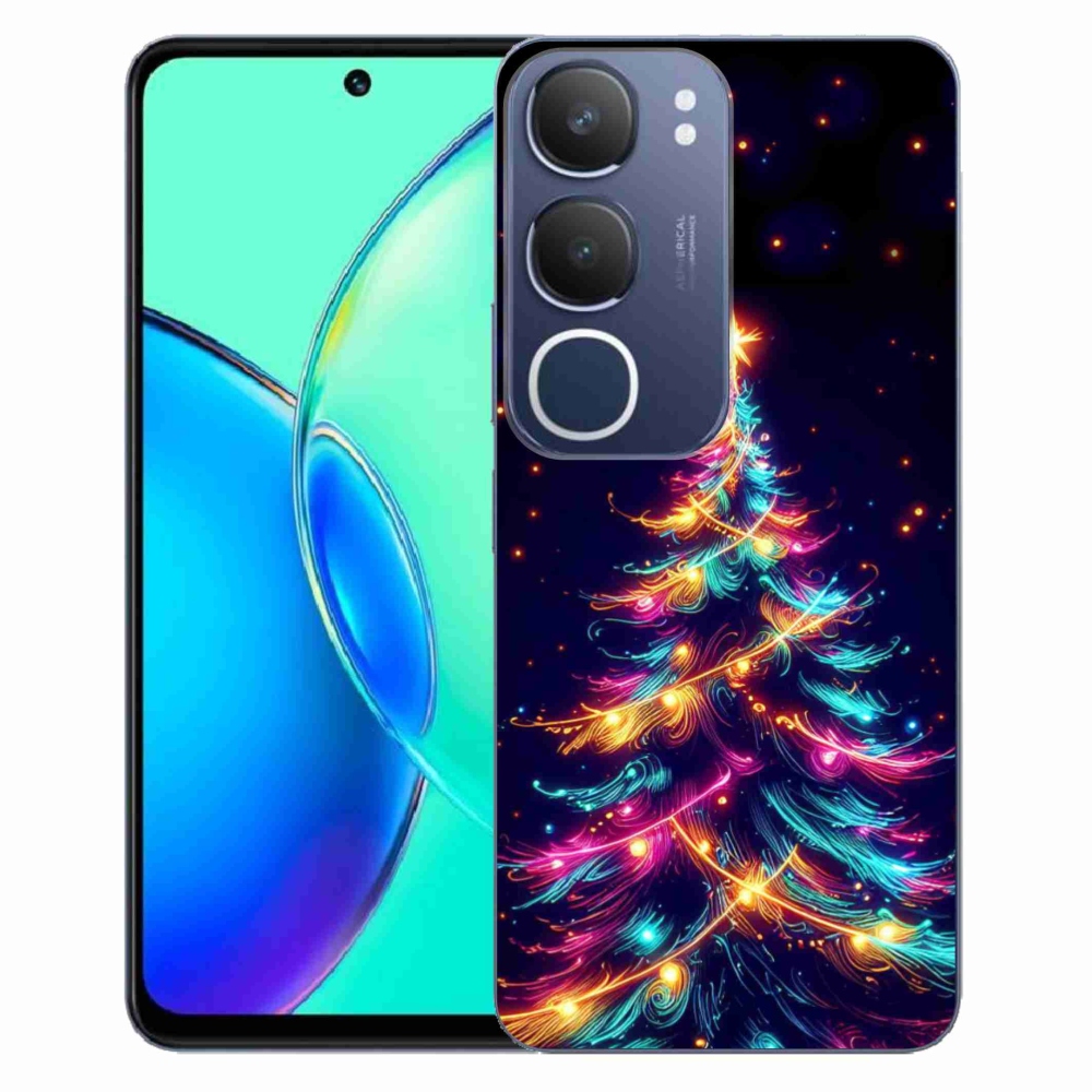 Gél borítás mmCase a Vivo Y19s-en - neon karácsonyfa