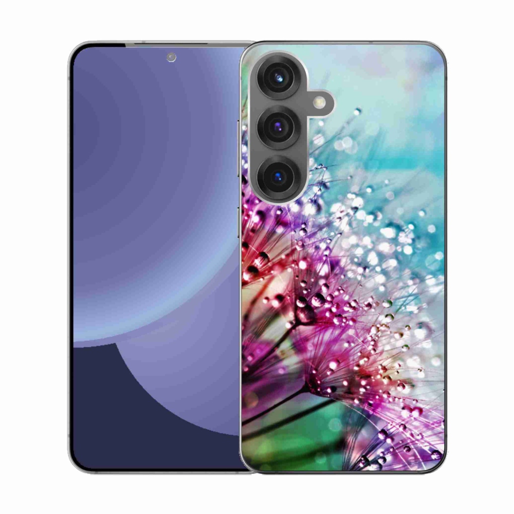 Gél borítás mmCase Samsung Galaxy S25 készülékhez - színes virágok