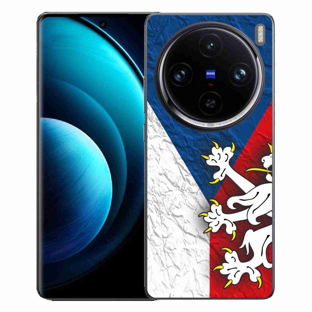 Zselés borítás mmCase a Vivo X100 Pro 5G - cseh zászlóhoz 1