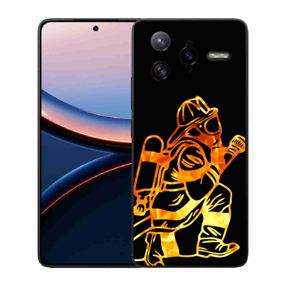 Gél borítás mmCase a Xiaomi Poco F7 Ultra számára - tűzoltó 1