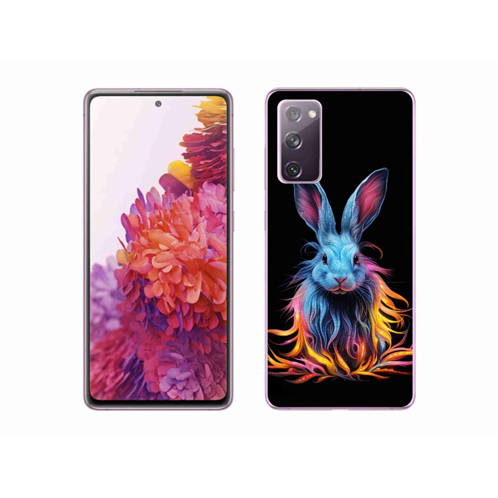 Gél borítás mmCase Samsung Galaxy S20 FE készülékhez - absztrakt nyuszi