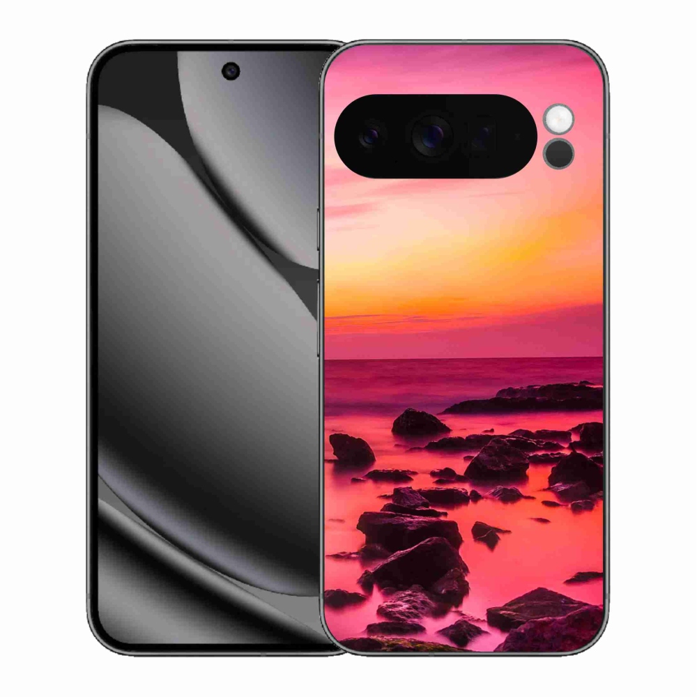Gél borítás mmCase a Google Pixel 10 Pro XL számára - tenger és világítás