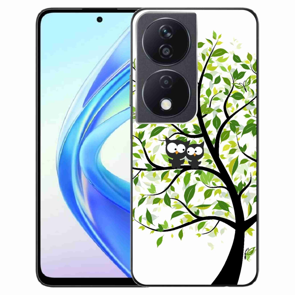 Zselés borító mmCase a Honor X7b/Honor 90 Smart készülékhez - baglyok a fán