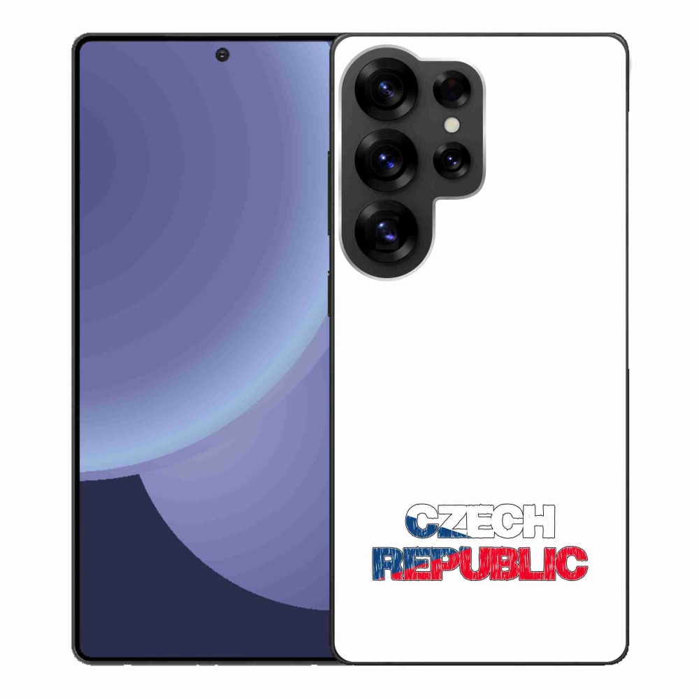 Gél borító mmCase Samsung Galaxy S25 Ultra - Csehország fehér háttér