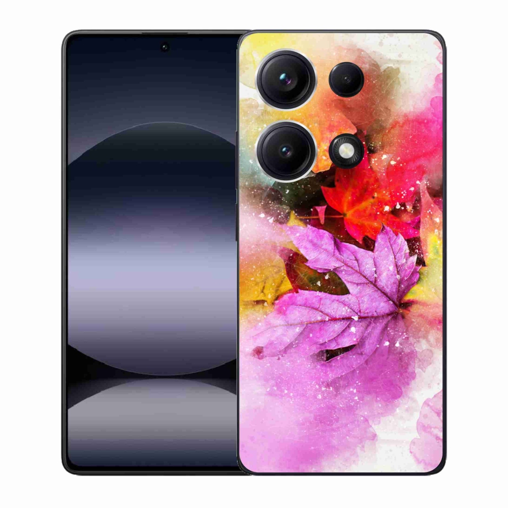 Gél borító mmCase a Xiaomi Redmi Note 14S-hez - színes levelek