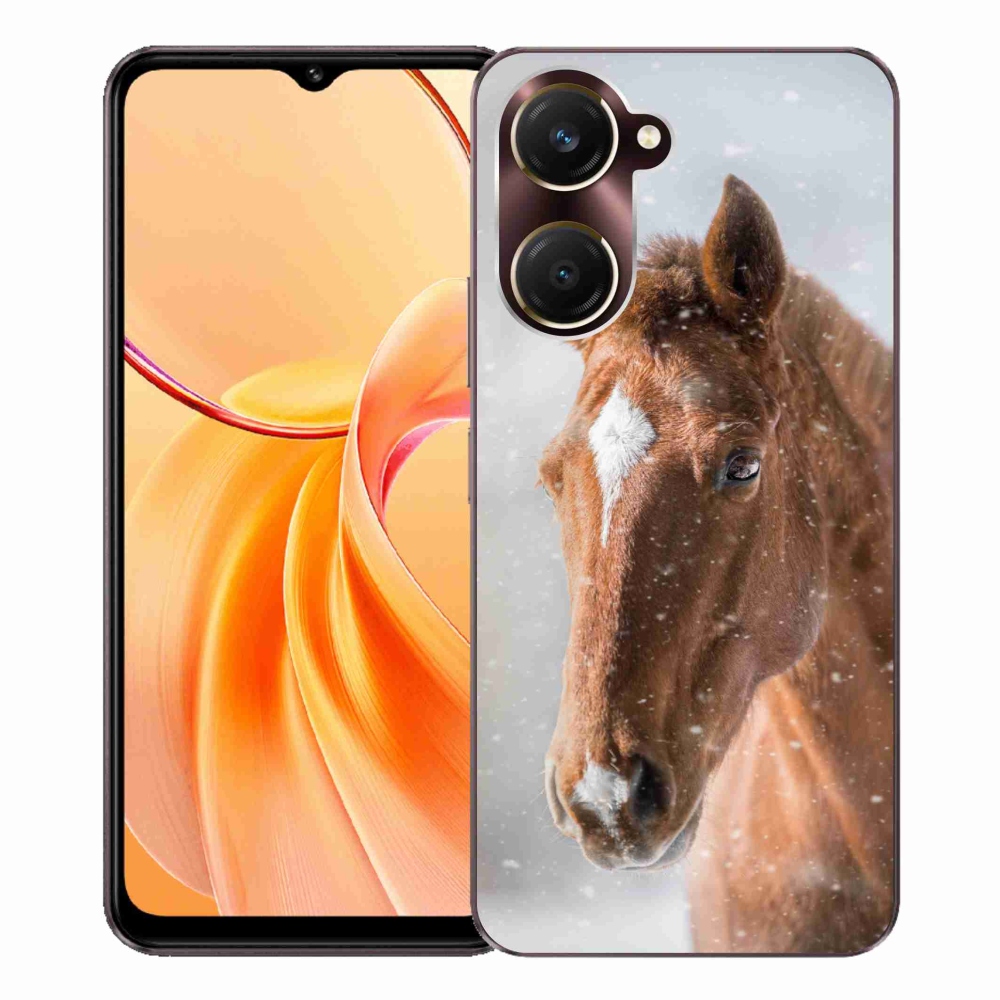 Zselés borítás mmCase a Vivo Y28s 5G-hez - barna ló 2