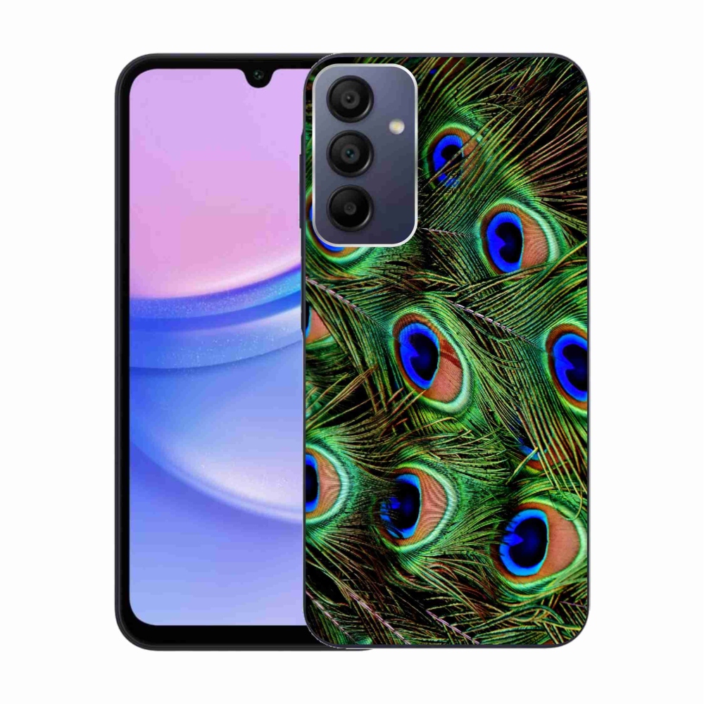 Zselés borítás mmCase Samsung Galaxy A15 4G/5G készülékhez - pávatoll