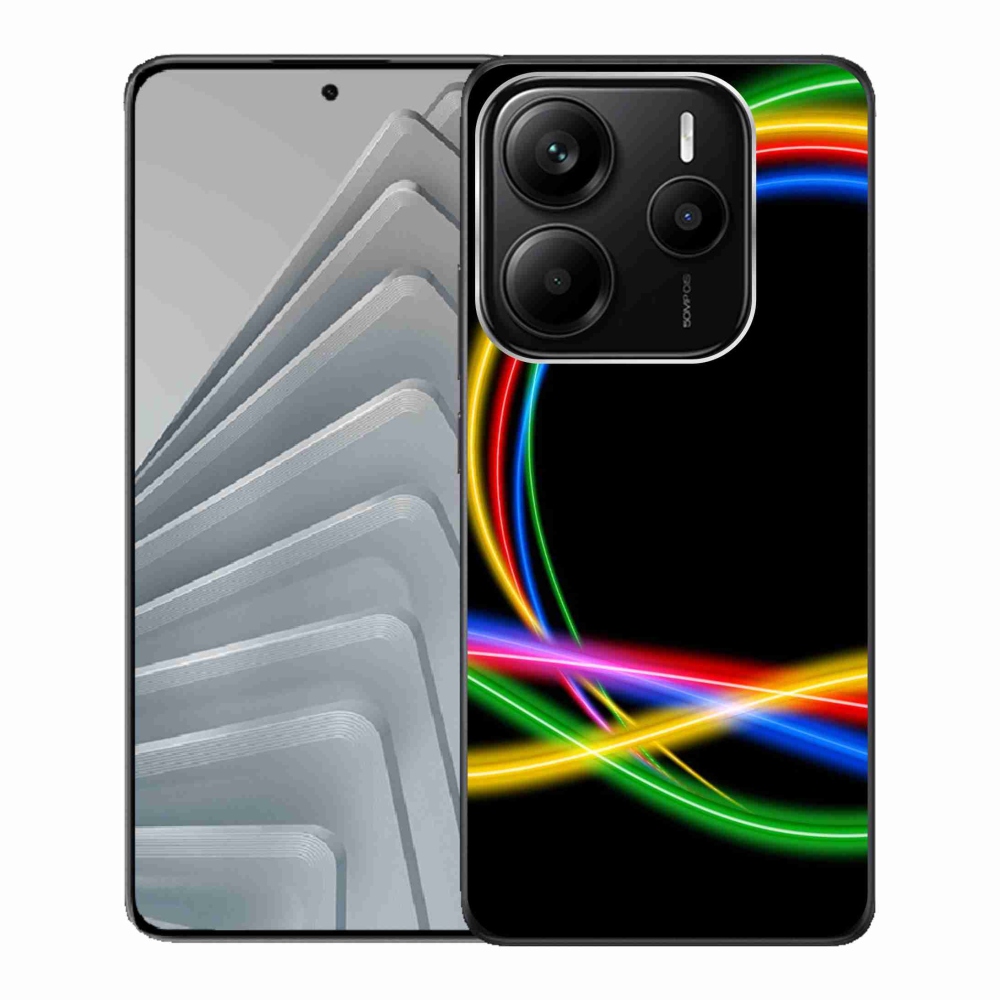 Gél borítás mmCase a Xiaomi Redmi Note 14 5G számára - neon körök