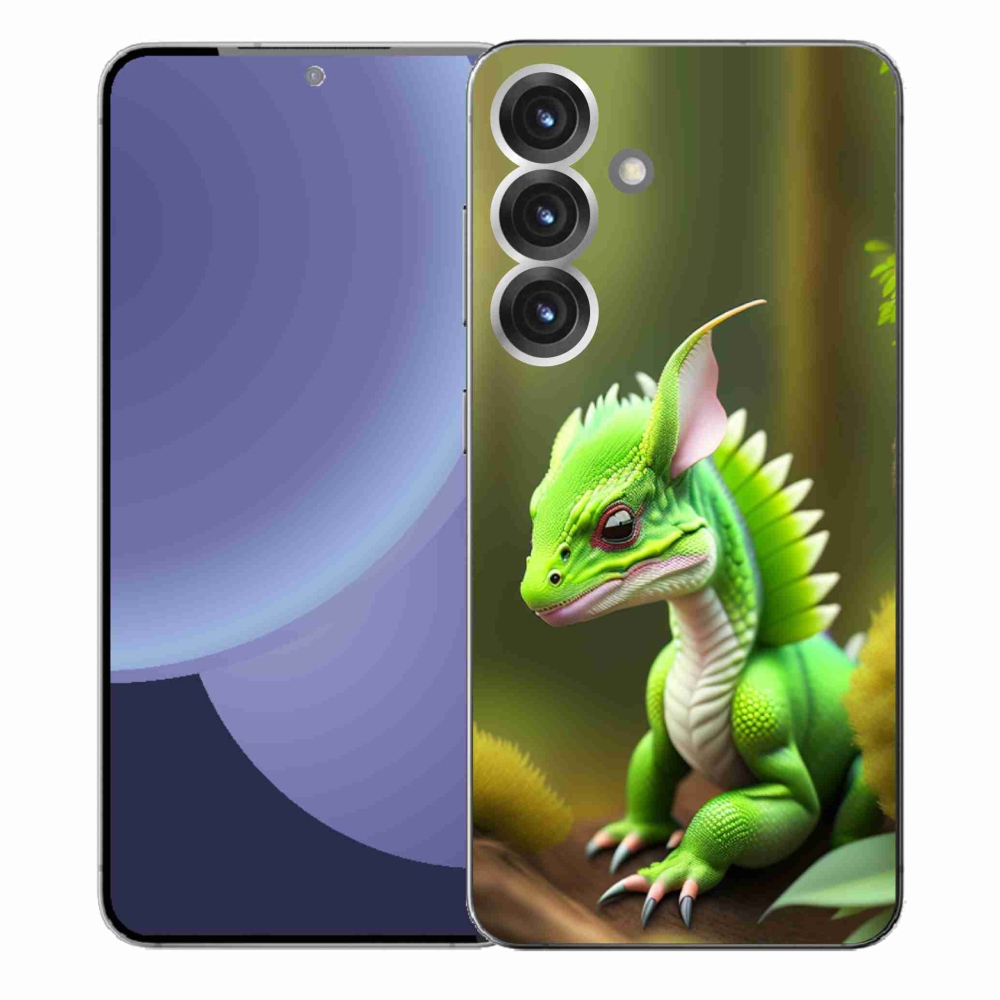 Gél védőhuzat mmCase Samsung Galaxy S25+ - zöld sárkányhoz