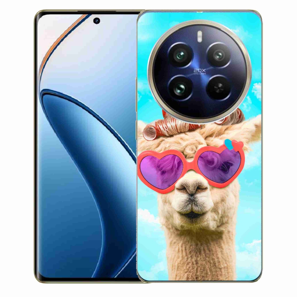 Zselés borítás mmCase a Realme 12 Pro 5G/12 Pro+ 5G számára - szemüveges láma