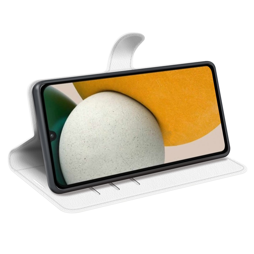 Litchi book tok Samsung Galaxy A15 4G/5G készülékhez - fehér