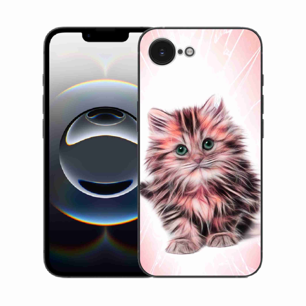 Gél borítás mmCase iPhone 16e készülékhez - aranyos cica