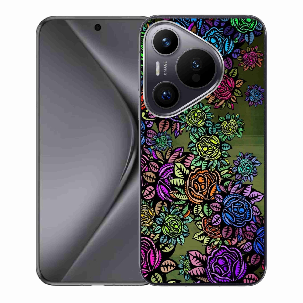 Zselés borító mmCase a Huawei Pura 70 - virágokhoz 6