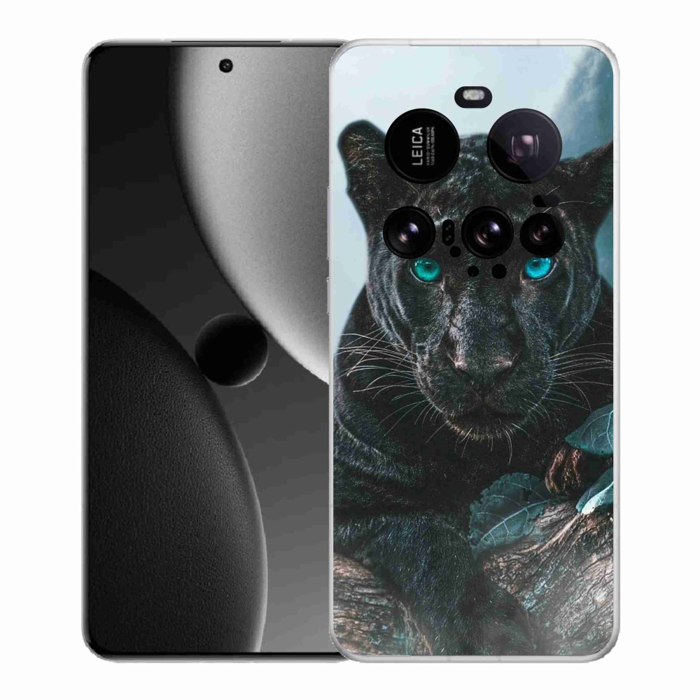 Gél borítás mmCase a Xiaomi 15 Ultra készülékhez - fekete párduc