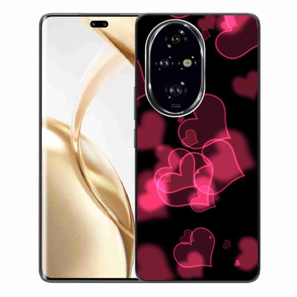 Zselés borítás mmCase a Honor 200 Pro 5G készülékhez - piros szívek