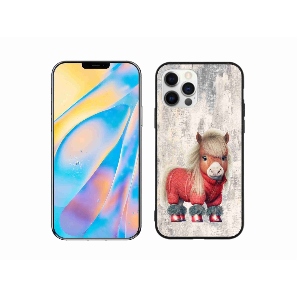 Gél borítás mmCase iPhone 12 Pro készülékhez - póni pulóverben