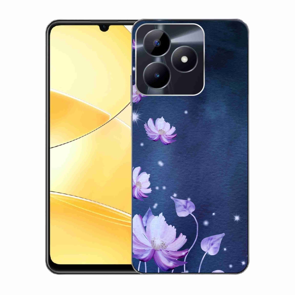 Gél tok mmCase a Realme C51/C53 készülékhez - hulló virágok