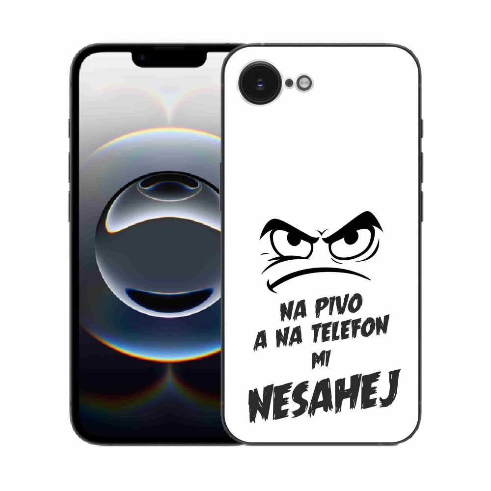 Gél borítás mmCase iPhone 16e készülékhez - sör motívum 2 fehér háttér