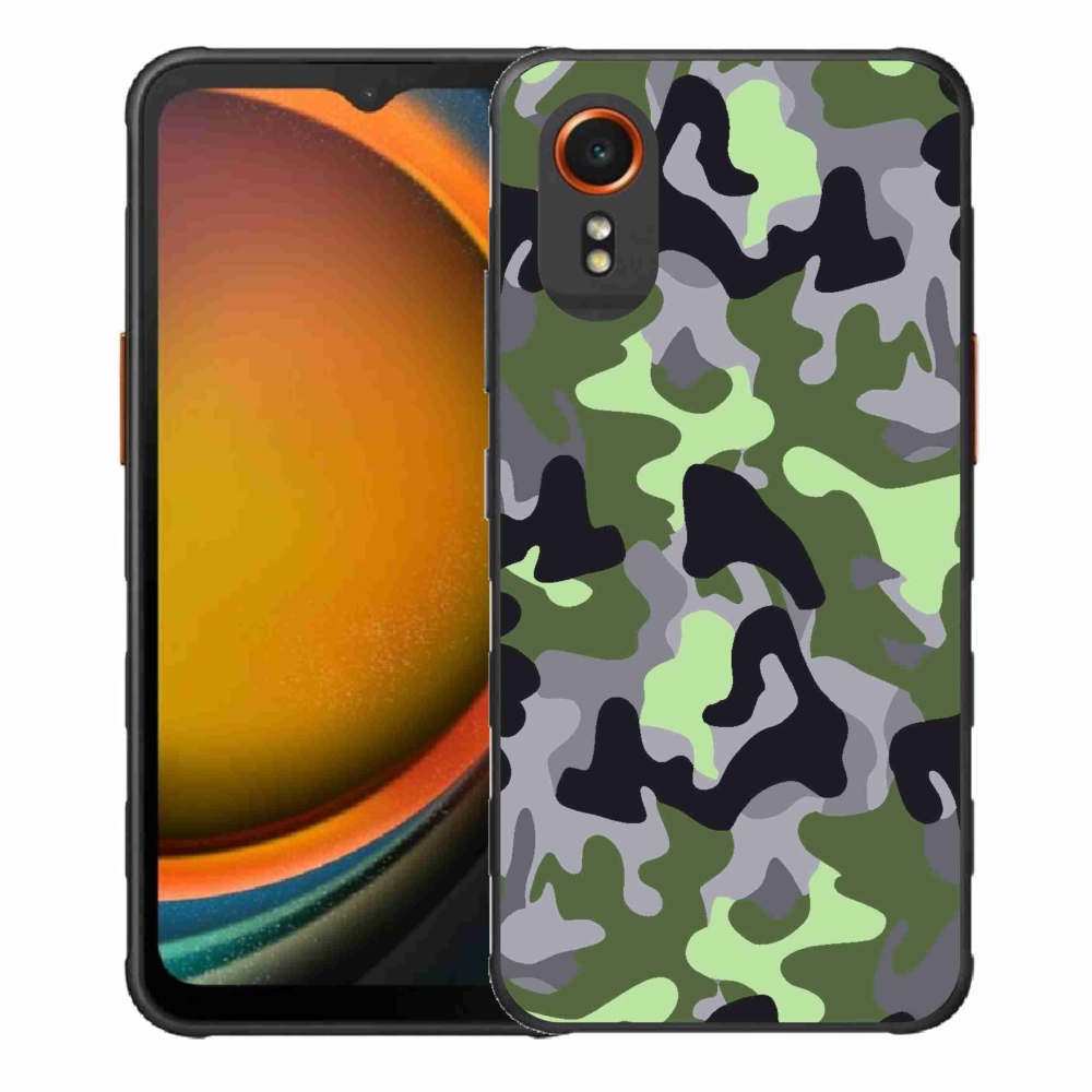 Zselés borítás mmCase Samsung Galaxy Xcover 7 - terepszínű minta 7