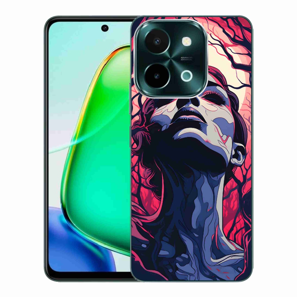 Gélburkolat mmCase a Vivo Y28-on - absztrakt arc