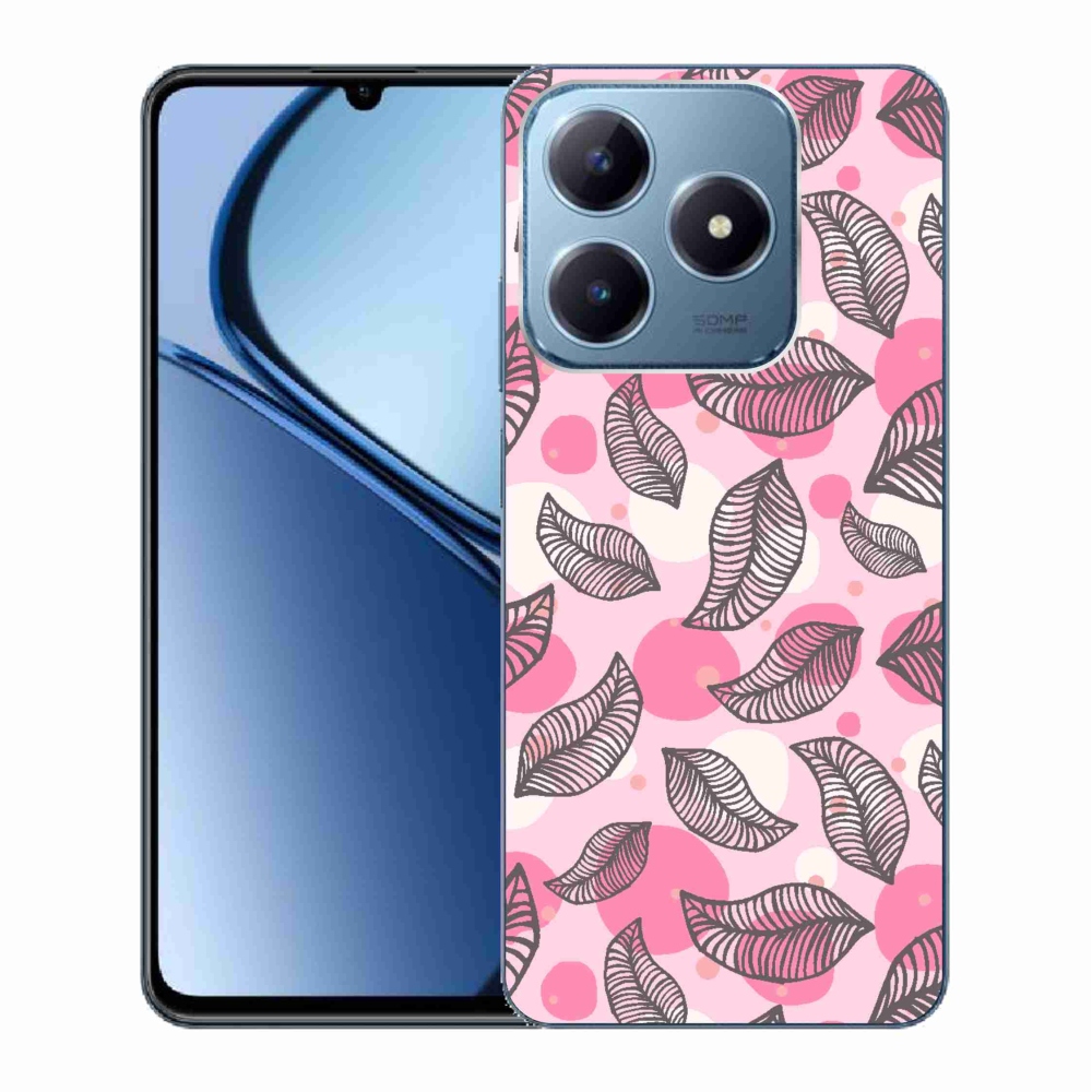 Gél borító mmCase a Realme C63 készülékhez - rajzfilmes hulló levelek
