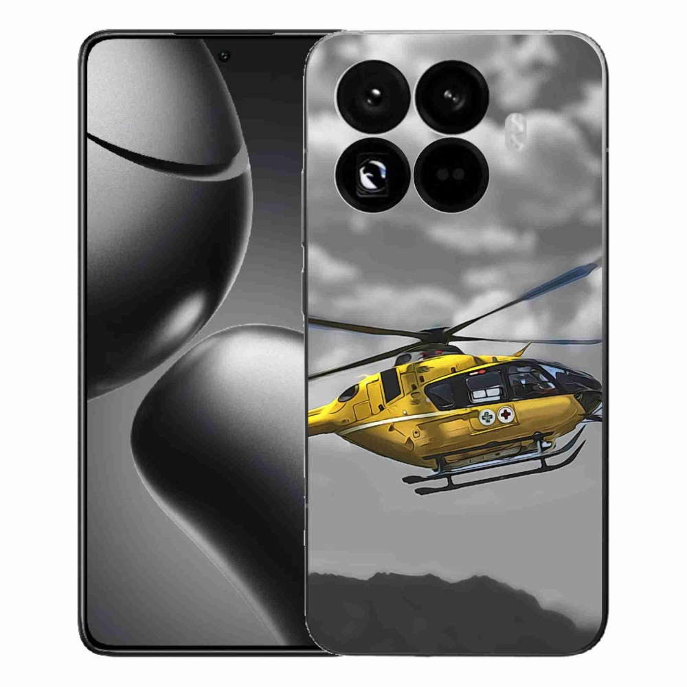 Gél borítás mmCase a Xiaomi 15T Pro számára - sárga helikopter