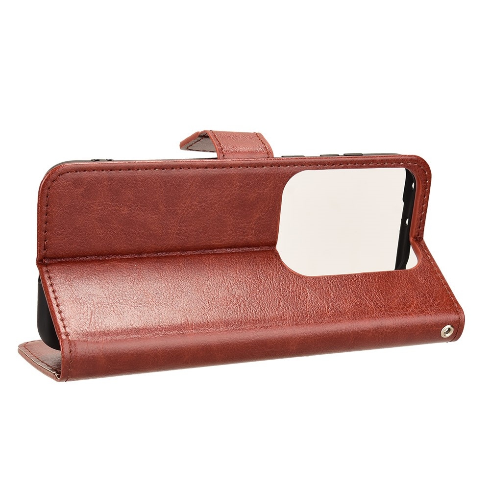 Őrült könyvtáska a Huawei Pura 70 Pro számára - barna