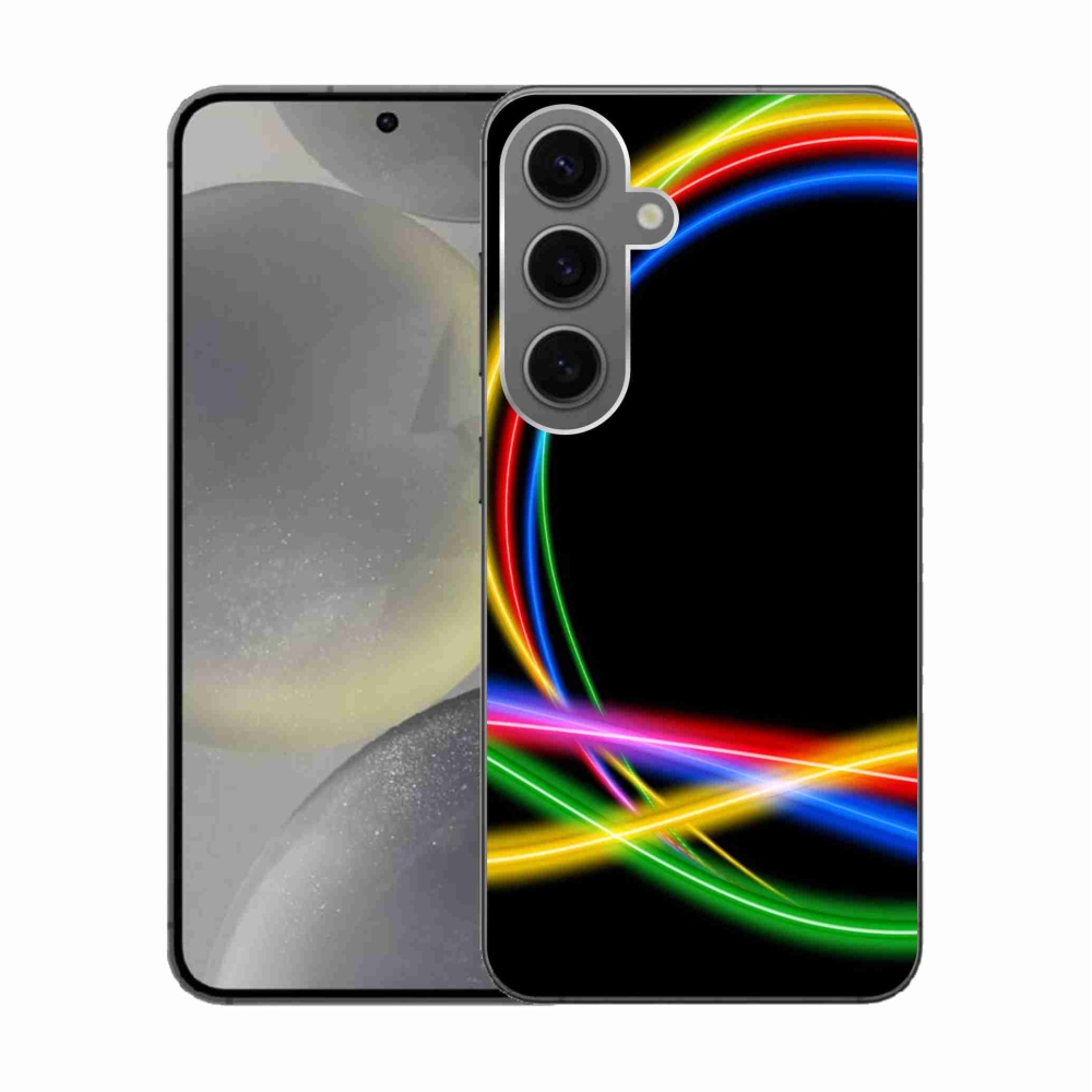 Gél tok mmCase Samsung Galaxy S24 készülékhez - neon körök